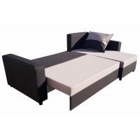 Coltar extensibil ANES 09 DR Sezut Gri / Brate Negre